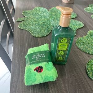 NEW Shamrock Ladybug Socks and soap
